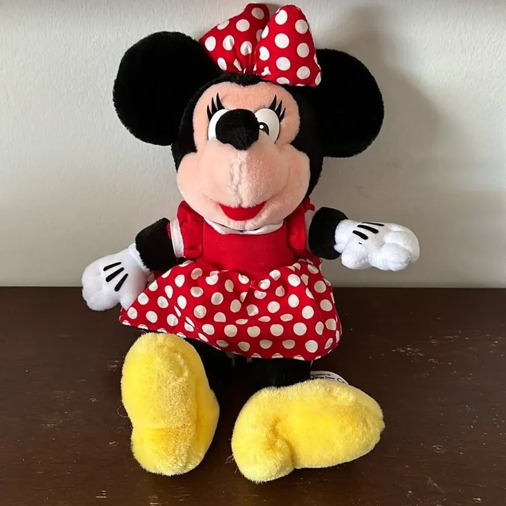 Diseny | Minnie Mouse Plush Red and White Polka Dot